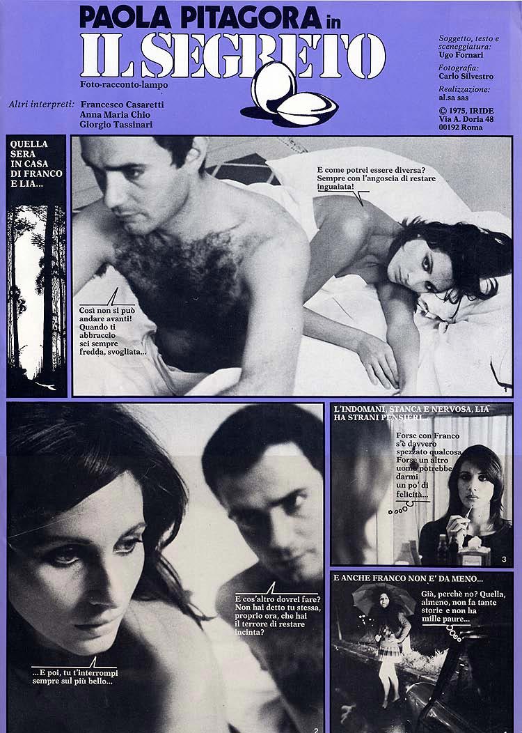 Il segreto, ‘foto-racconto-lampo’ con Paola Pitagora, 1975, a cura di AIED