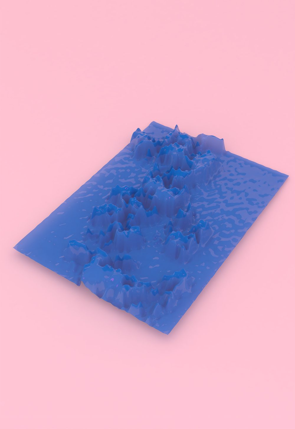 Claudia-Petraroli_La-pregunta-de-sus-ojosbassa Claudia Petraroli La pregunta de sus ojos, paesaggio #1. Render, Inkjet print on fabric, 2017. 100 x 140 cm