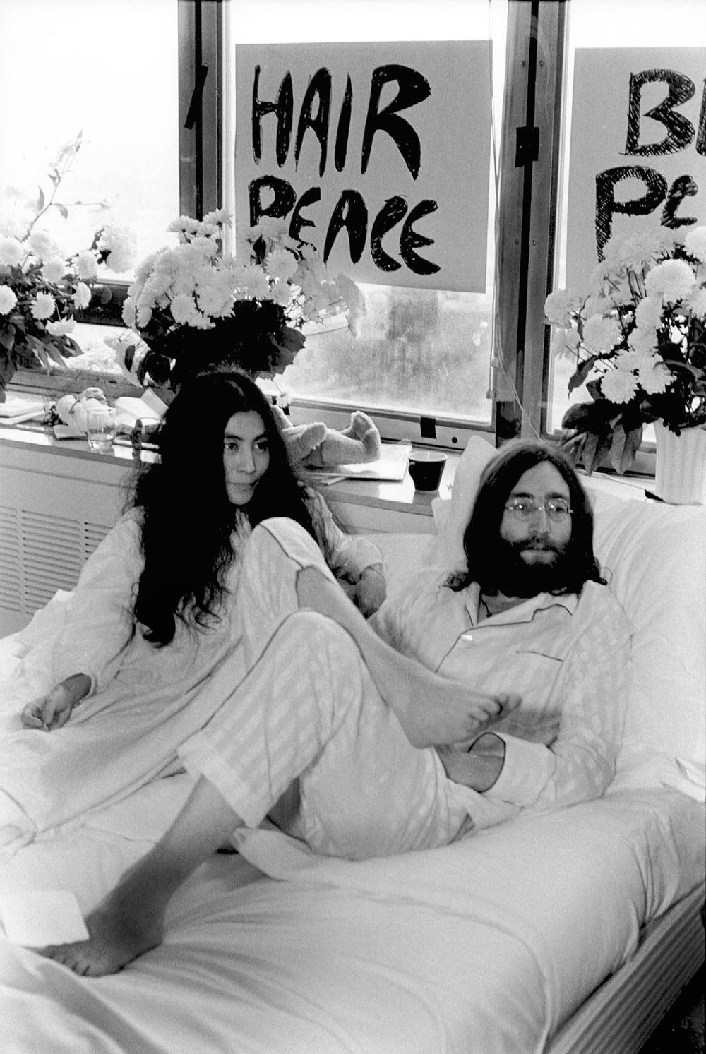 Ben-In, John Lennon e Yoko Ono Montreal, 1969 Photo © Bruno Vagnini