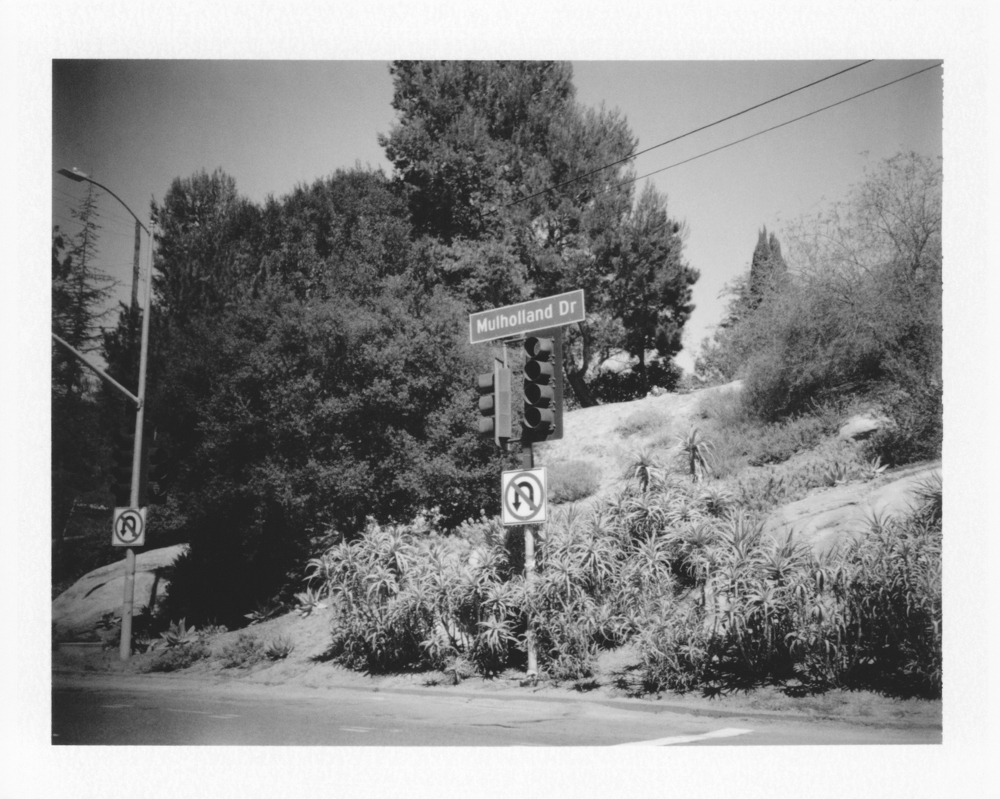 Mulholland-Cyrus-Mahboubian-5 Cyrus Mahboubian Telephone Wires, Mulholland Drive from the series Mulholland Los Angeles, 2015 unique polaroid 8.5 x 10.8 cm © Cyrus Mahboubian